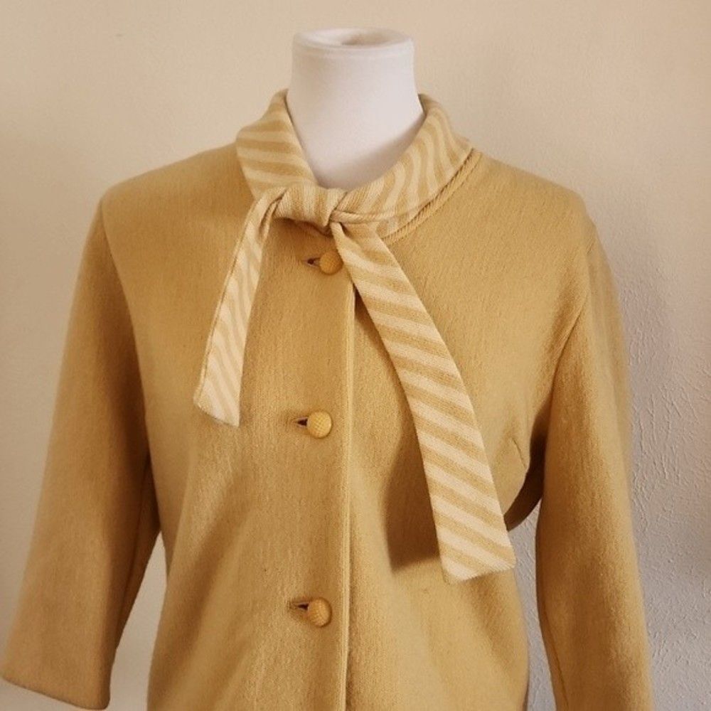 Knitwear by Glasgo LTD Vintage 1950's retro wool mohair mix mid sleeve cardigan - Picture 7 of 12